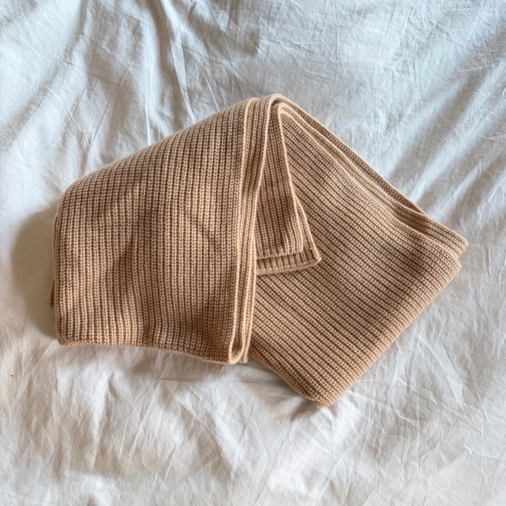 Ulla Johnson // Brinley Cashmere Beige Scarf - Picture 2 of 5